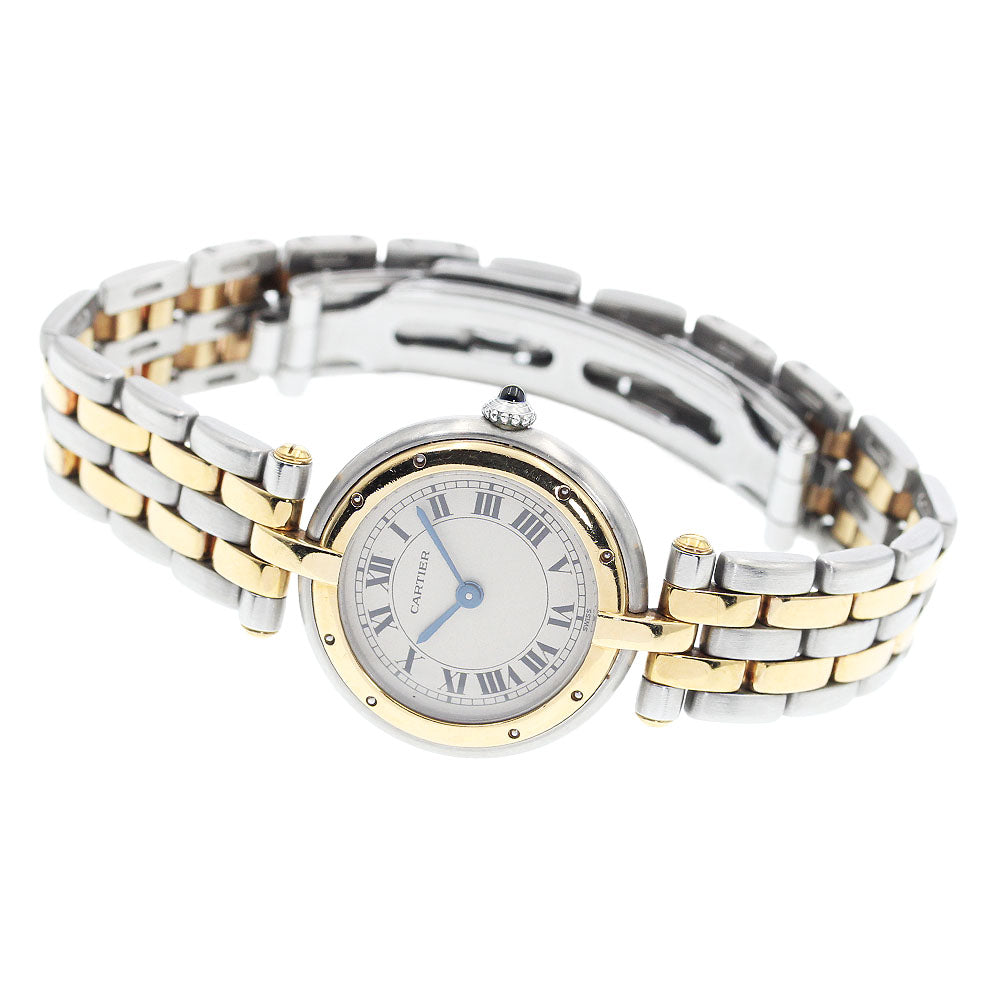 CARTIER PANTHERESM 84084242 Round 2 row beige Dial Quartz Ladies Watch_914888