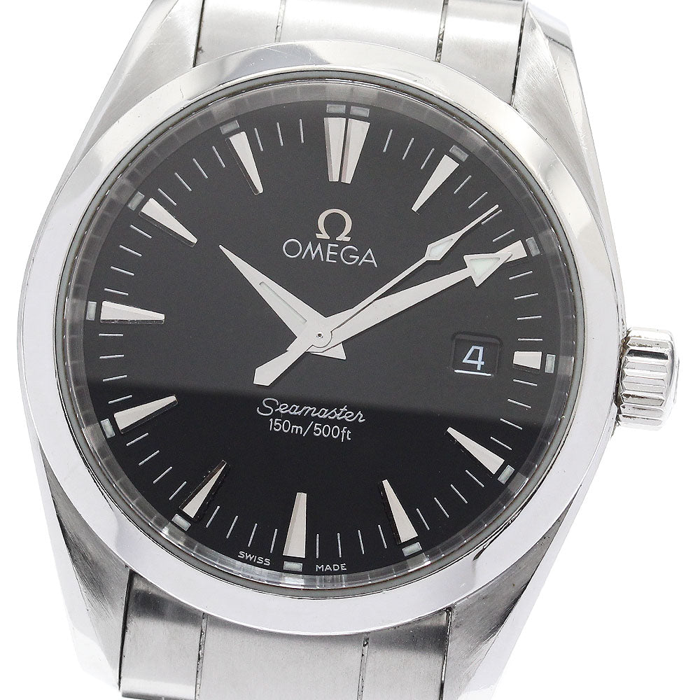 OMEGA Seamaster Aqua Terra 2518.50 Date black Dial Quartz Boy's Watch_914893