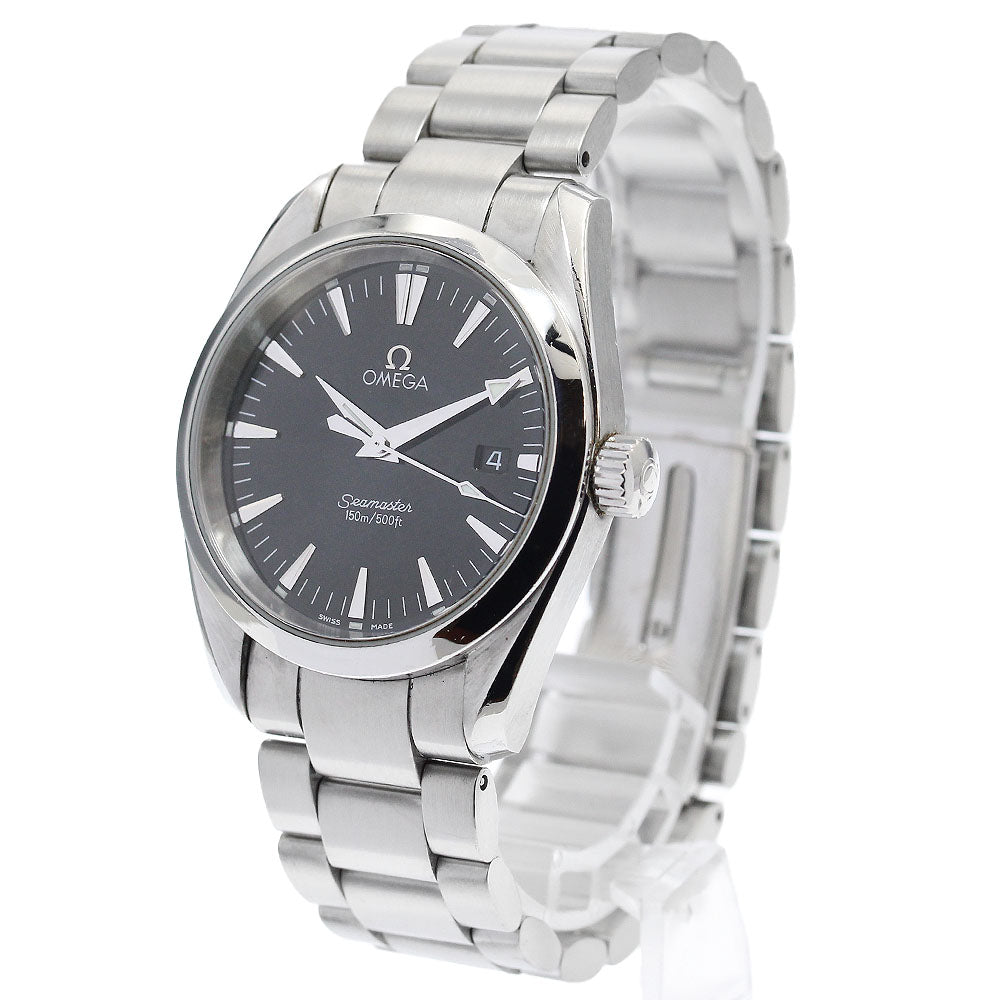 OMEGA Seamaster Aqua Terra 2518.50 Date black Dial Quartz Boy's Watch_914893