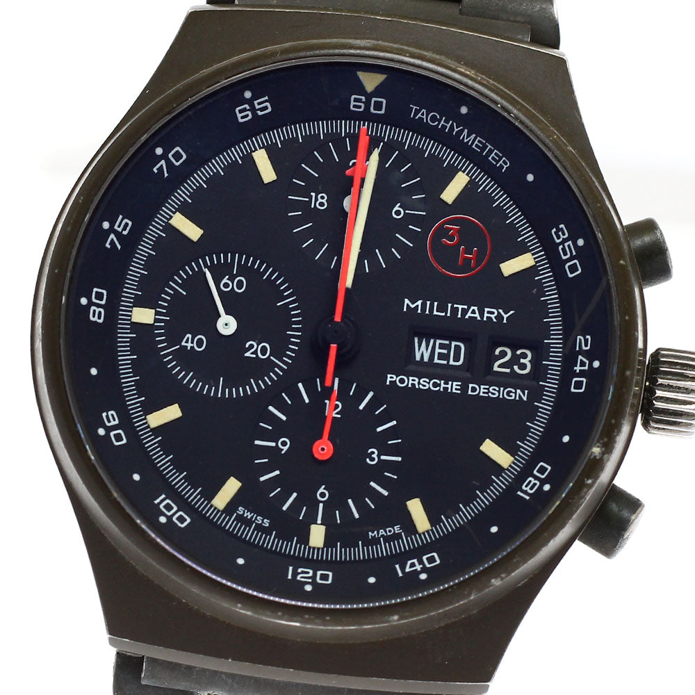 Porsche Design military 7176 Chronograph day date black Dial Automatic Men's Watch_914913