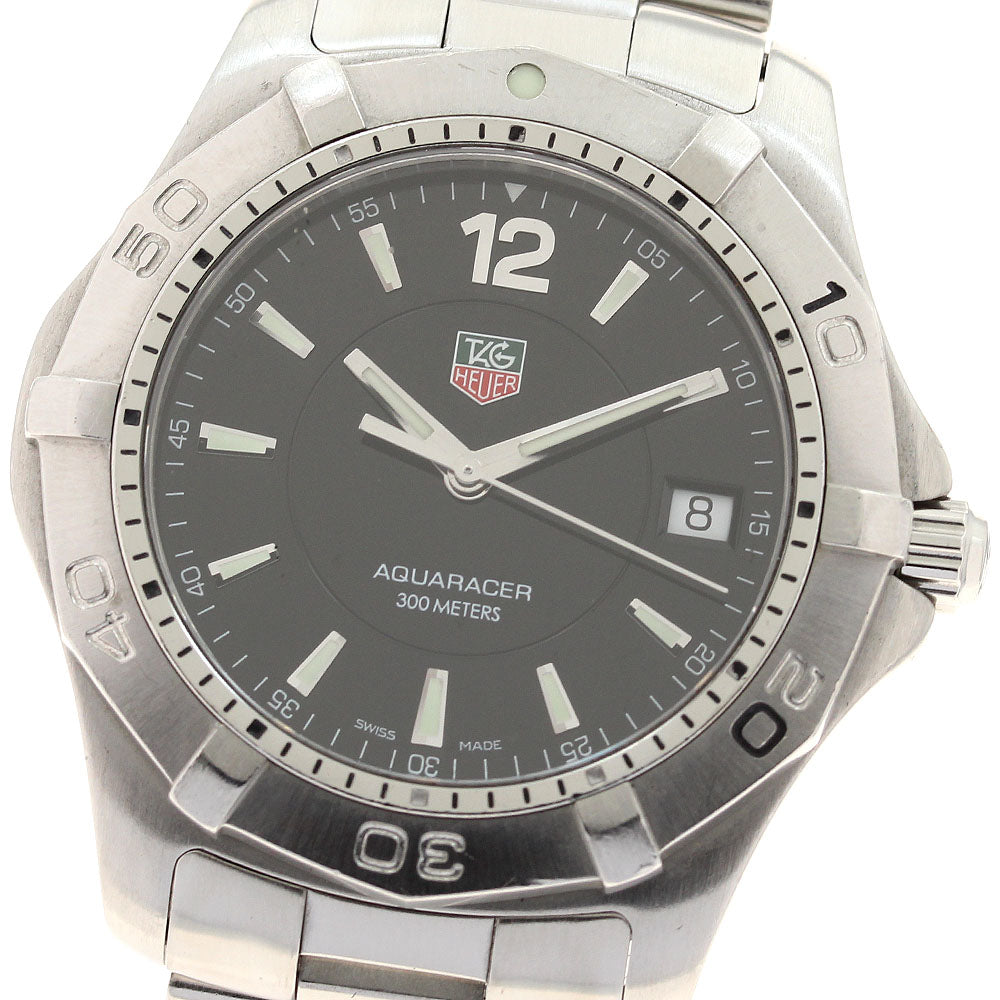 TAG HEUER Aqua racer WAF1110.BA0800 Date black Dial Quartz Men's Watch_914918