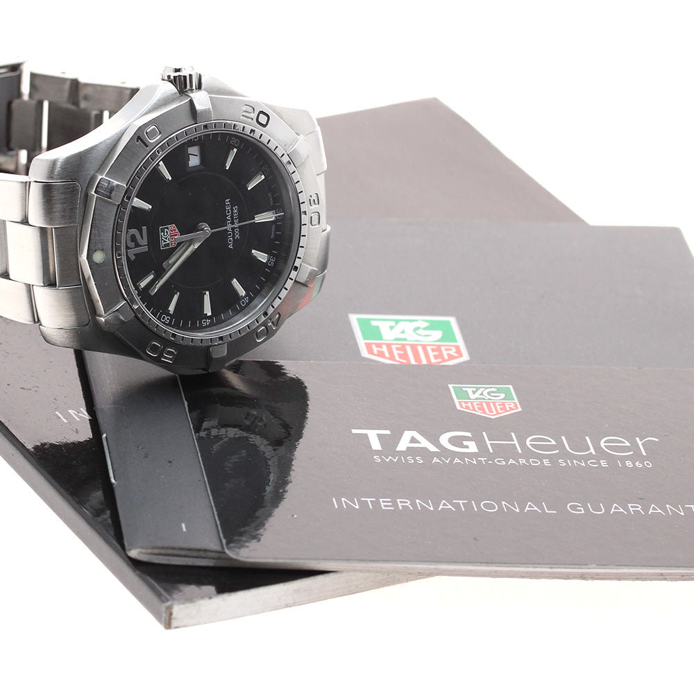 TAG HEUER Aqua racer WAF1110.BA0800 Date black Dial Quartz Men's Watch_914918