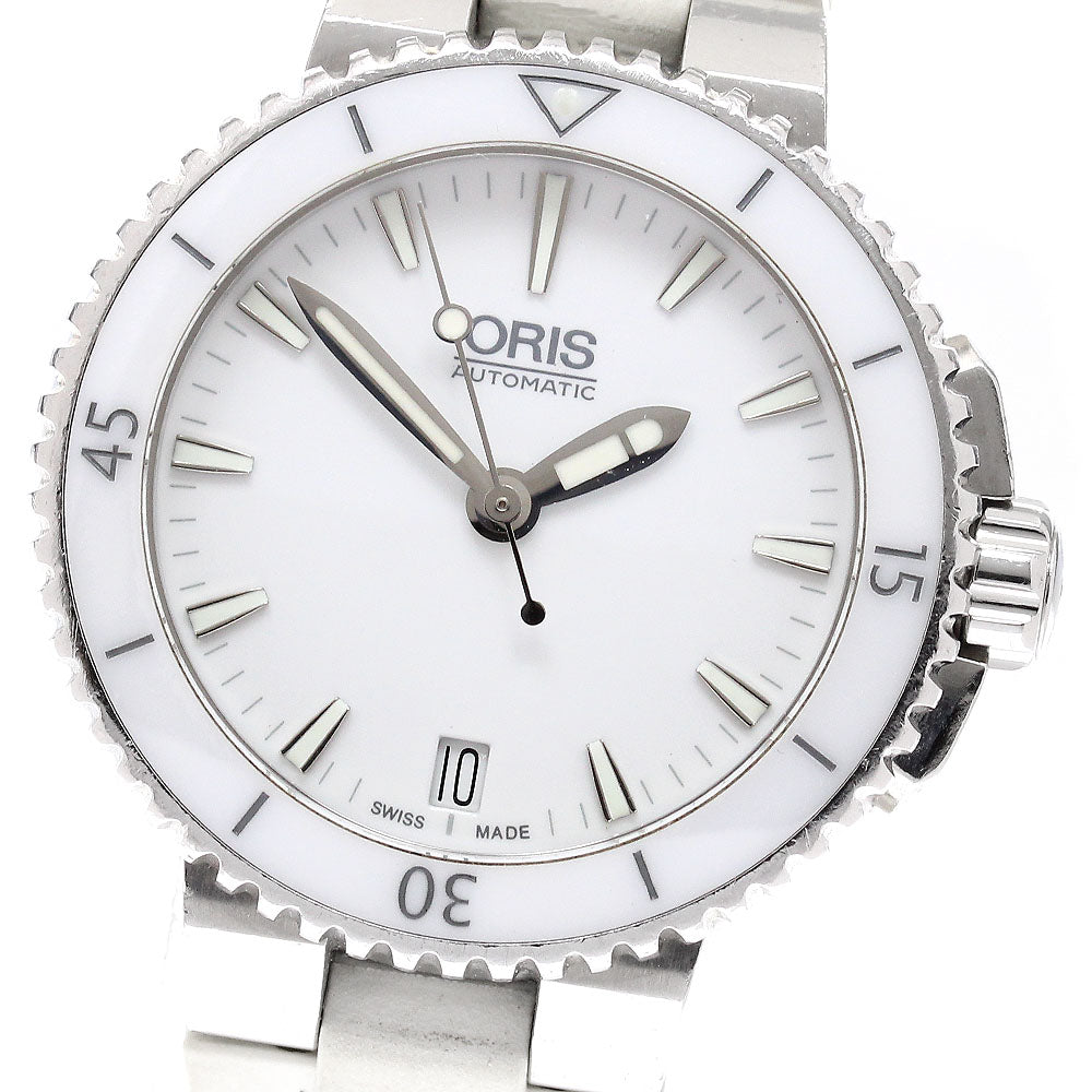 ORIS Aquis 7652 Date white Dial Automatic Boy's Watch_914921