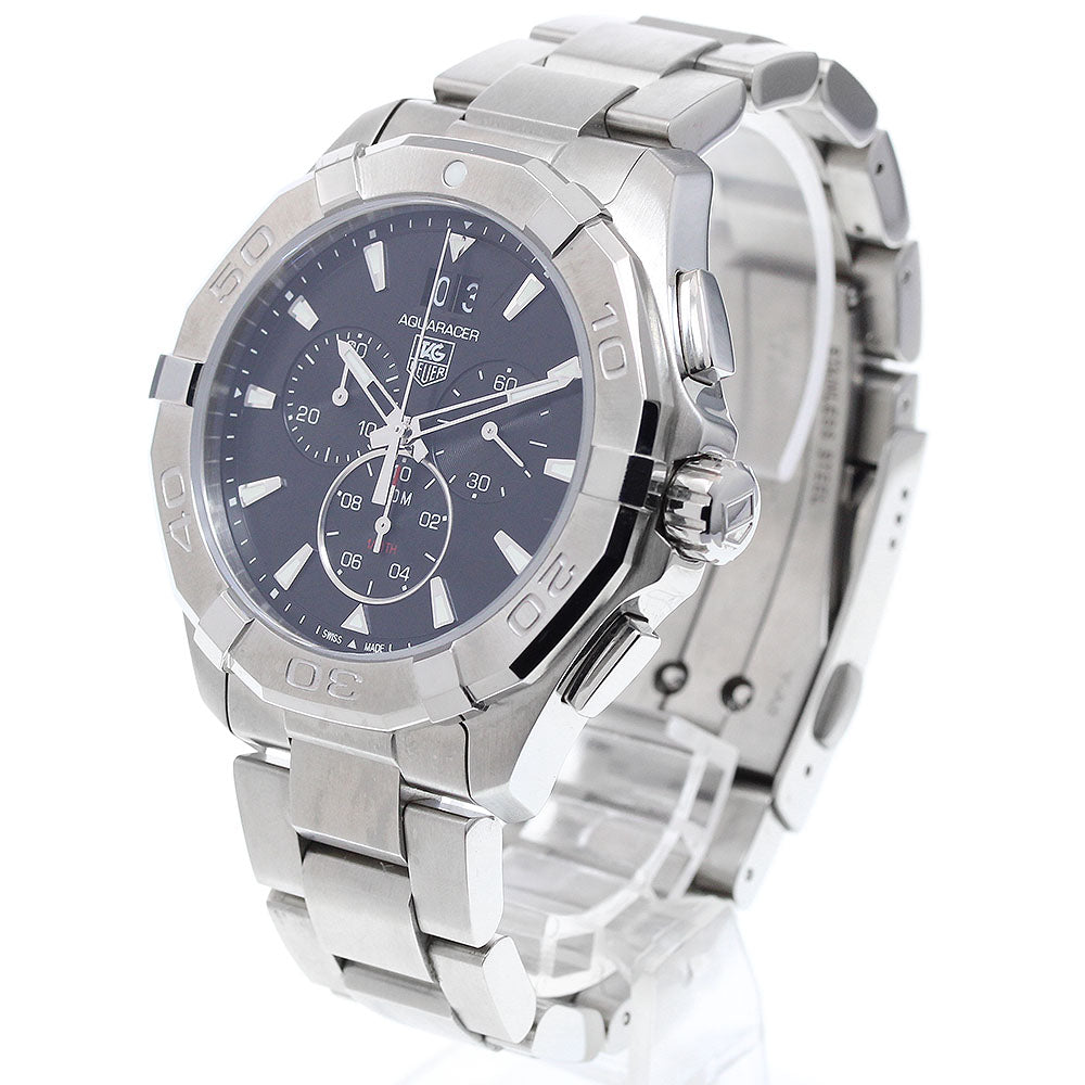 TAG HEUER Aqua racer CAY1110-0 Date Chronograph black Dial Quartz Men's_914941