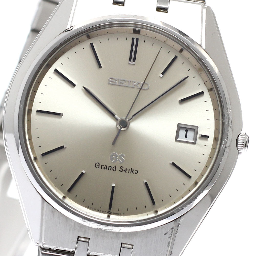 SEIKO Grand Seiko SBGS003/9587-8000 Date Silver Dial Quartz Men's Watch_914942