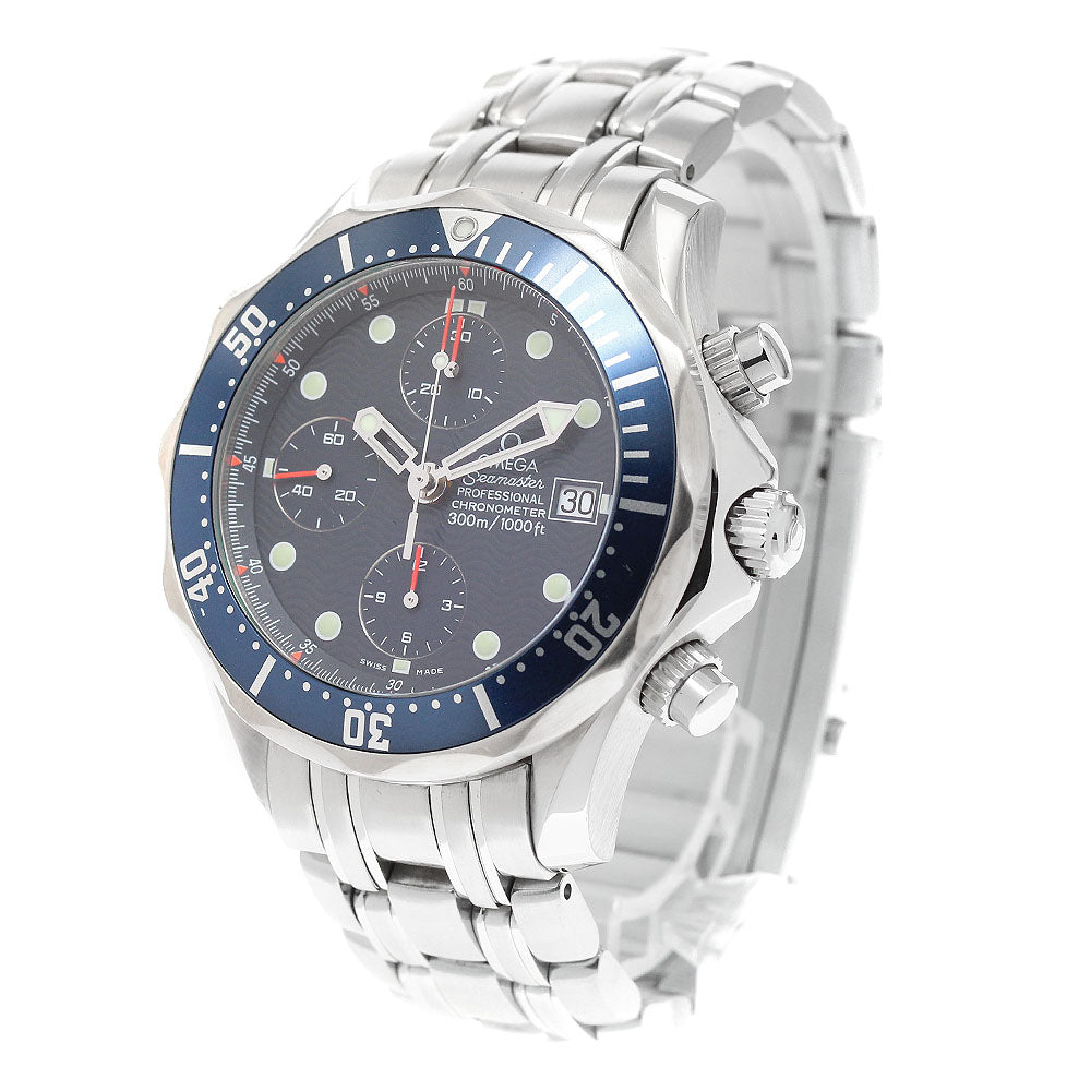OMEGA Seamaster300 2599.80 Chronograph Navy Dial Automatic Men's Watch_914972