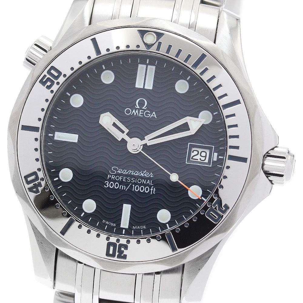 OMEGA Seamaster300 2562.80 Date Navy Dial Quartz Boy's Watch_914998