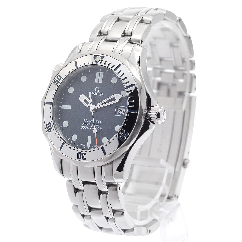 OMEGA Seamaster300 2562.80 Date Navy Dial Quartz Boy's Watch_914998