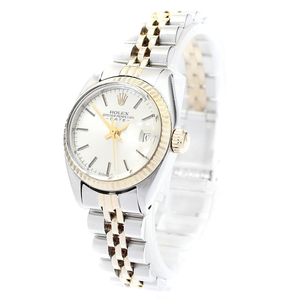 ROLEX Oyster Perpetual Date 6917 Cal.2030 YG2 tone Automatic Ladies Watch_915004