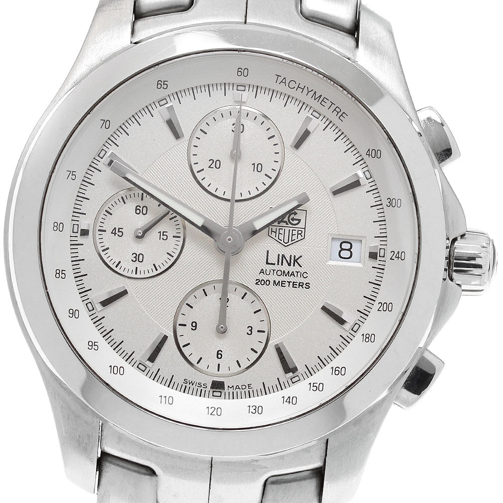 TAG HEUER Link CJF2111 Chronograph Silver Dial Automatic Men's Watch_915007