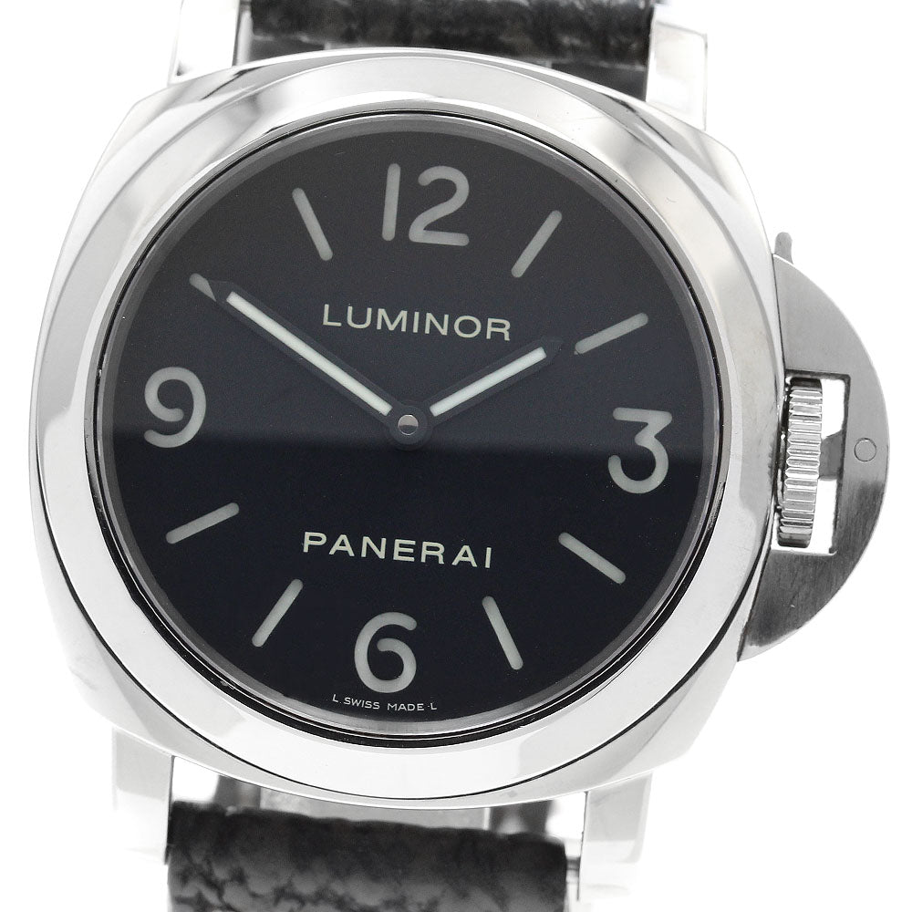 PANERAI Luminor Base 44MM PAM00112 black Dial Hand Winding Men's Watch_915009