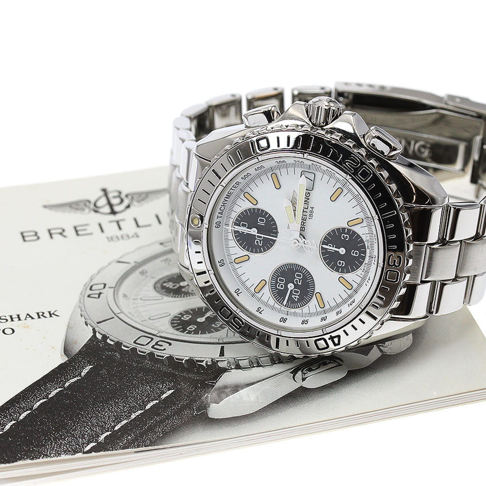 BREITLING Chrono Shark A13051 White / black Dial Automatic Men's Watch_915069