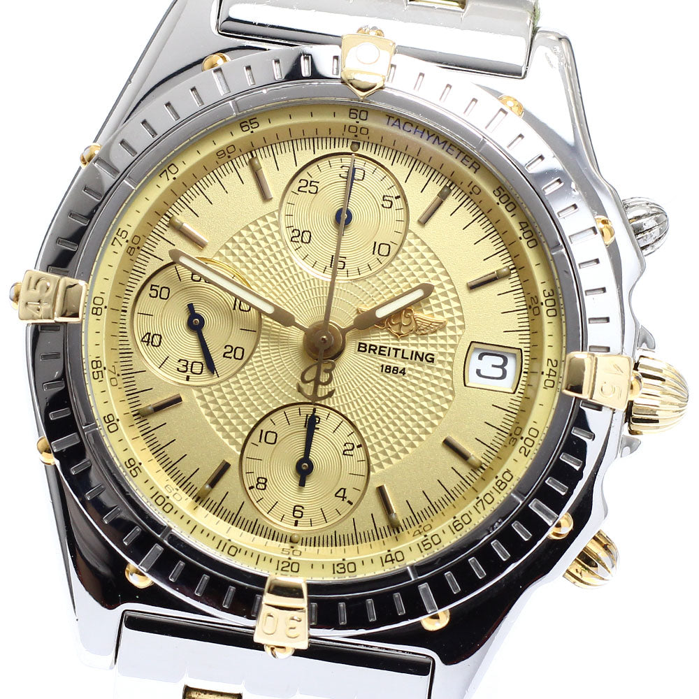 BREITLING Chronomat Bikoro B13050.1 Date gold Dial Automatic Men's Watch_915070