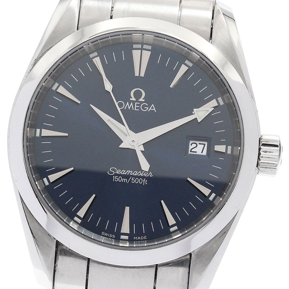 OMEGA Seamaster Aqua Terra 2518.80 Date Navy Dial Quartz Men's Watch_915074