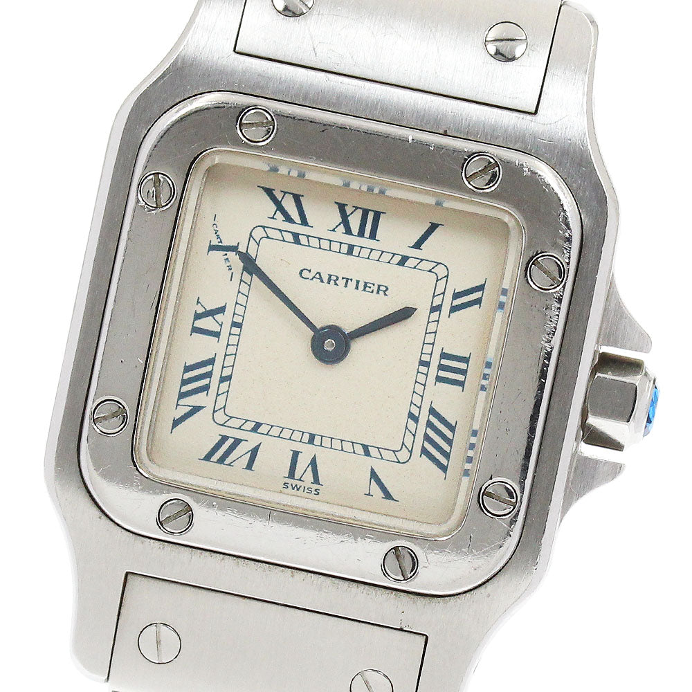CARTIER Santos GalbeeSM W20017D6 Beige Dial Quartz Ladies Watch_915089