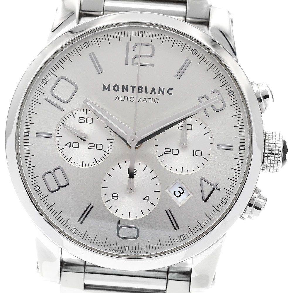 MONTBLANC Time walker 7141 Chronograph Date Silver Dial Automatic Men's_915096