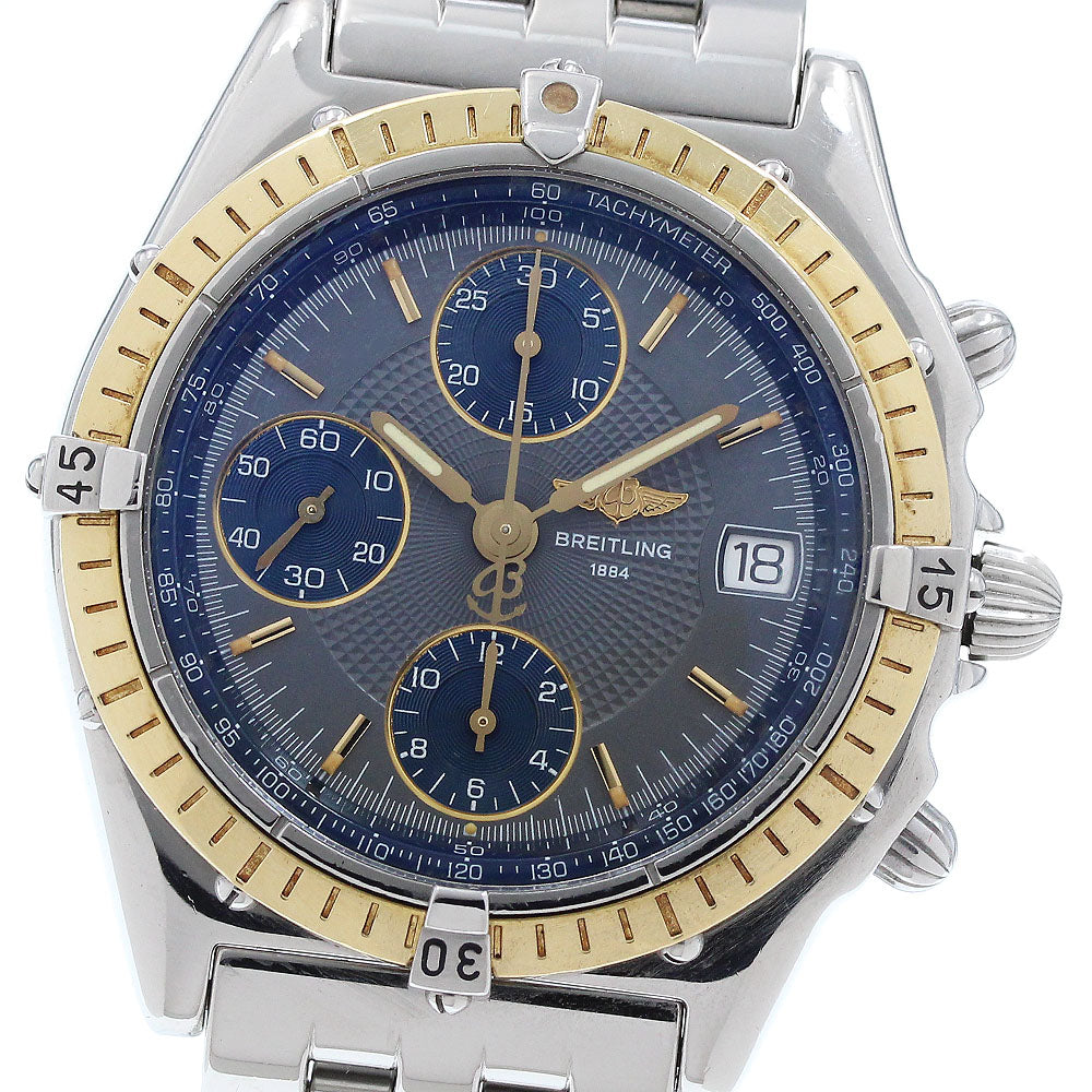 BREITLING Chronomat D13050.1 YG bezel date gray Dial Automatic Men's_915134