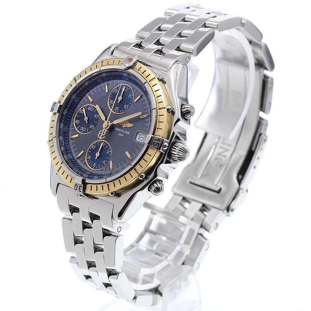 BREITLING Chronomat D13050.1 YG bezel date gray Dial Automatic Men's_915134