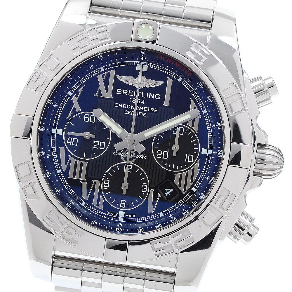 BREITLING Chronomat 44 AB0110 Chronograph black Dial Auto Men's Watch_915135