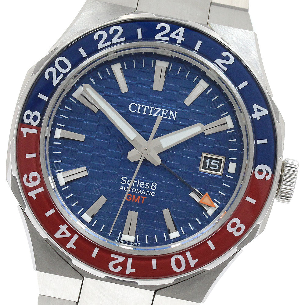 CITIZEN Series 8 9054-0065X02/NB6030-59L Date GMT Automatic Men's Watch_915136