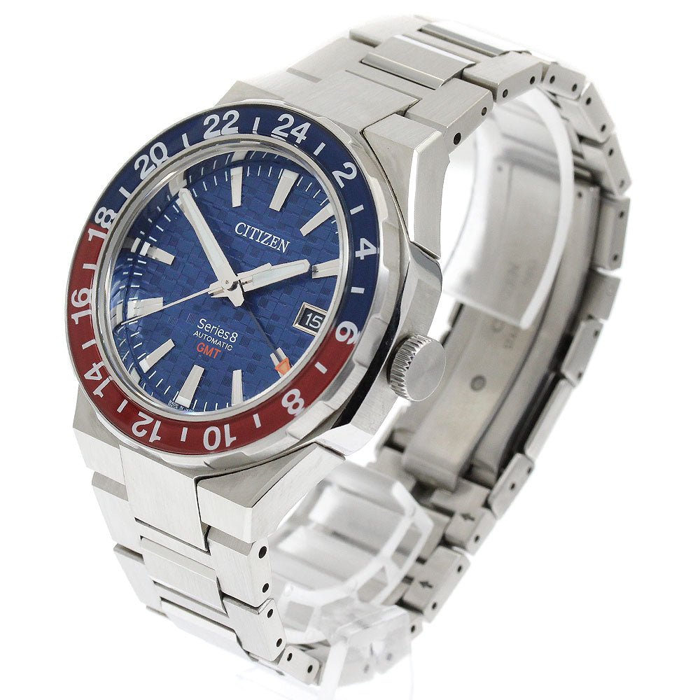 CITIZEN Series 8 9054-0065X02/NB6030-59L Date GMT Automatic Men's Watch_915136