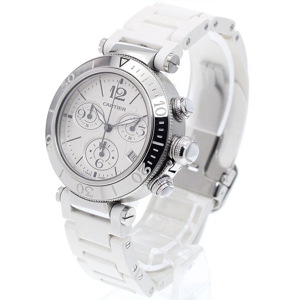 CARTIER Pasha Seatimer W3140005 Date Chronograph Quartz Boy's Watch_915144
