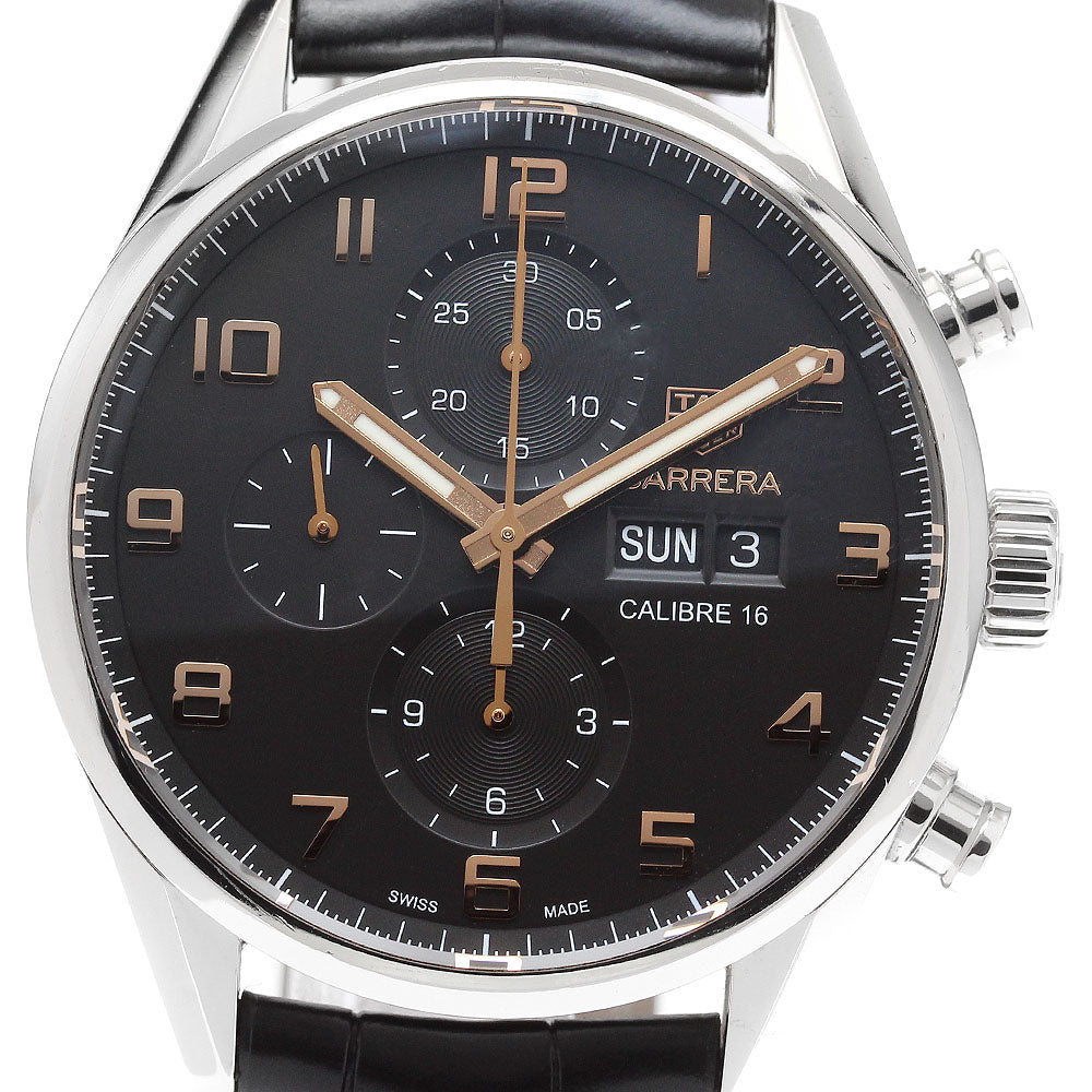 TAG HEUER Carrera Caliber 16 CV2A1AB Chronograph day date black Dial Automatic Men's Watch_915151