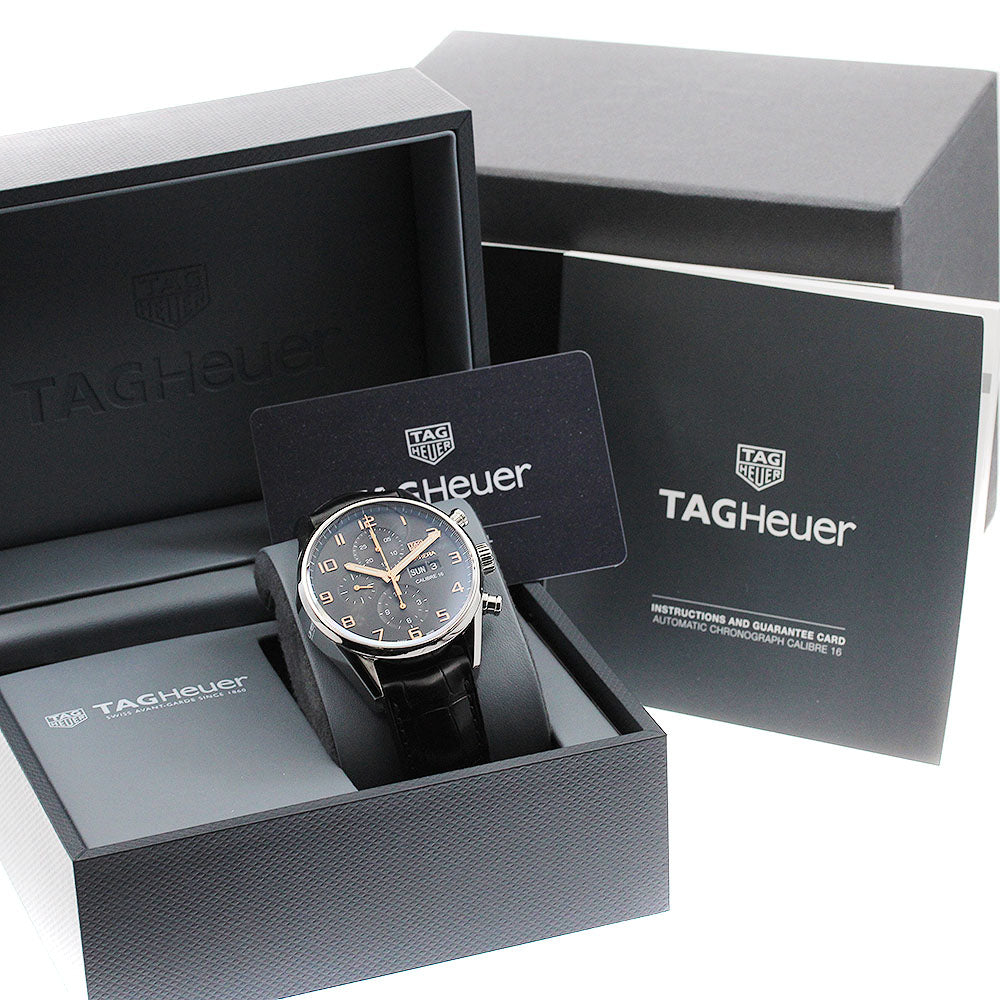 TAG HEUER Carrera Caliber 16 CV2A1AB Chronograph day date black Dial Automatic Men's Watch_915151