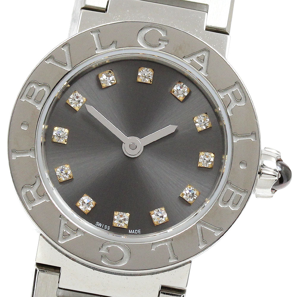BVLGARI BVLGARIBVLGARI BB23S 12P diamond gray Dial Quartz Ladies Watch_915154