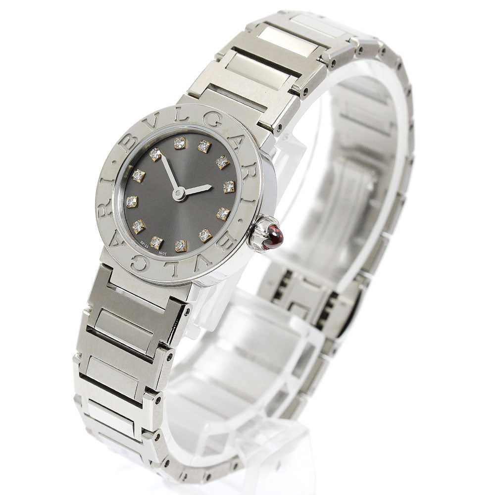 BVLGARI BVLGARIBVLGARI BB23S 12P diamond gray Dial Quartz Ladies Watch_915154