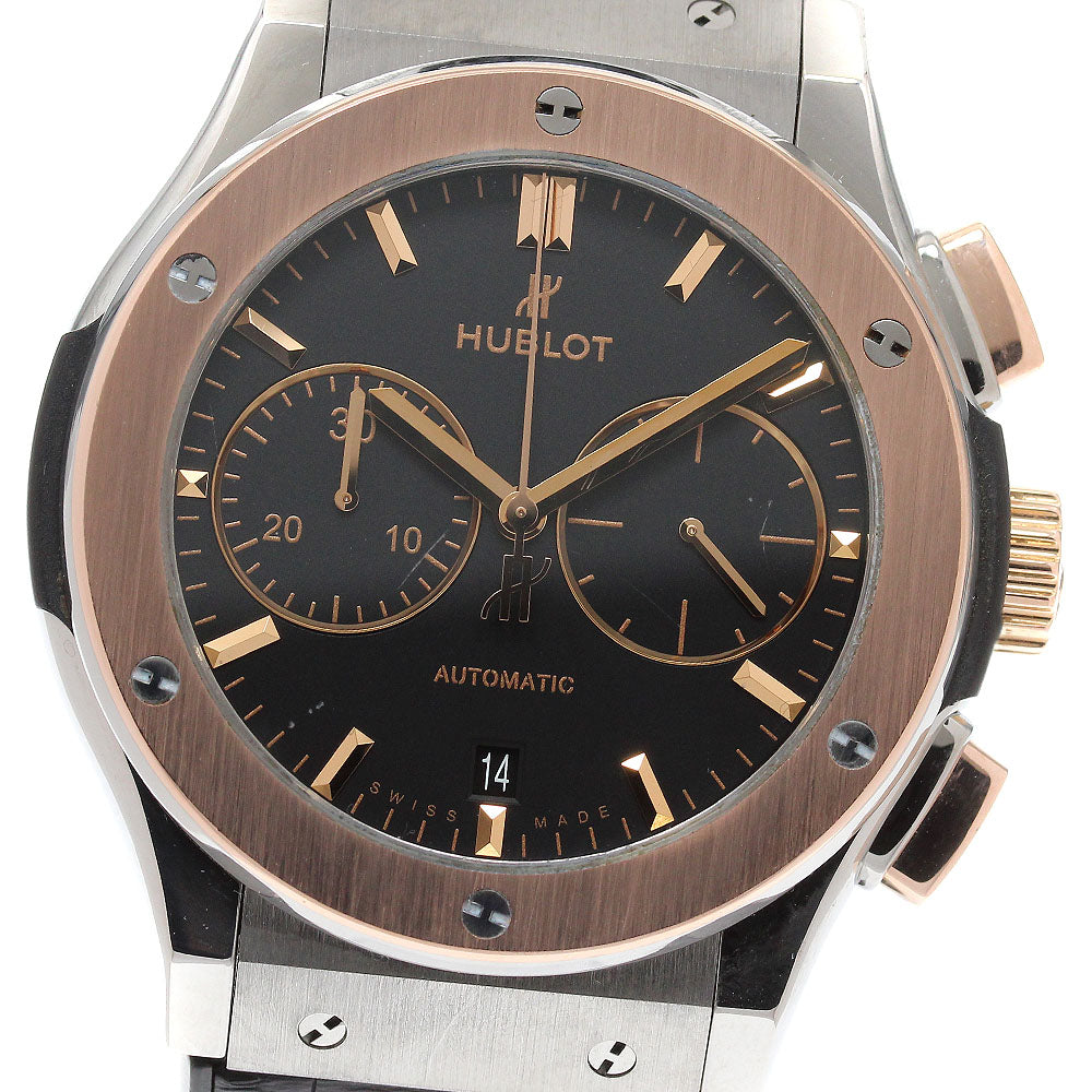 HUBLOT Classic Fusion Titanium 521.NO.1181.LR Chronograph black Dial Automatic Men's Watch_915172