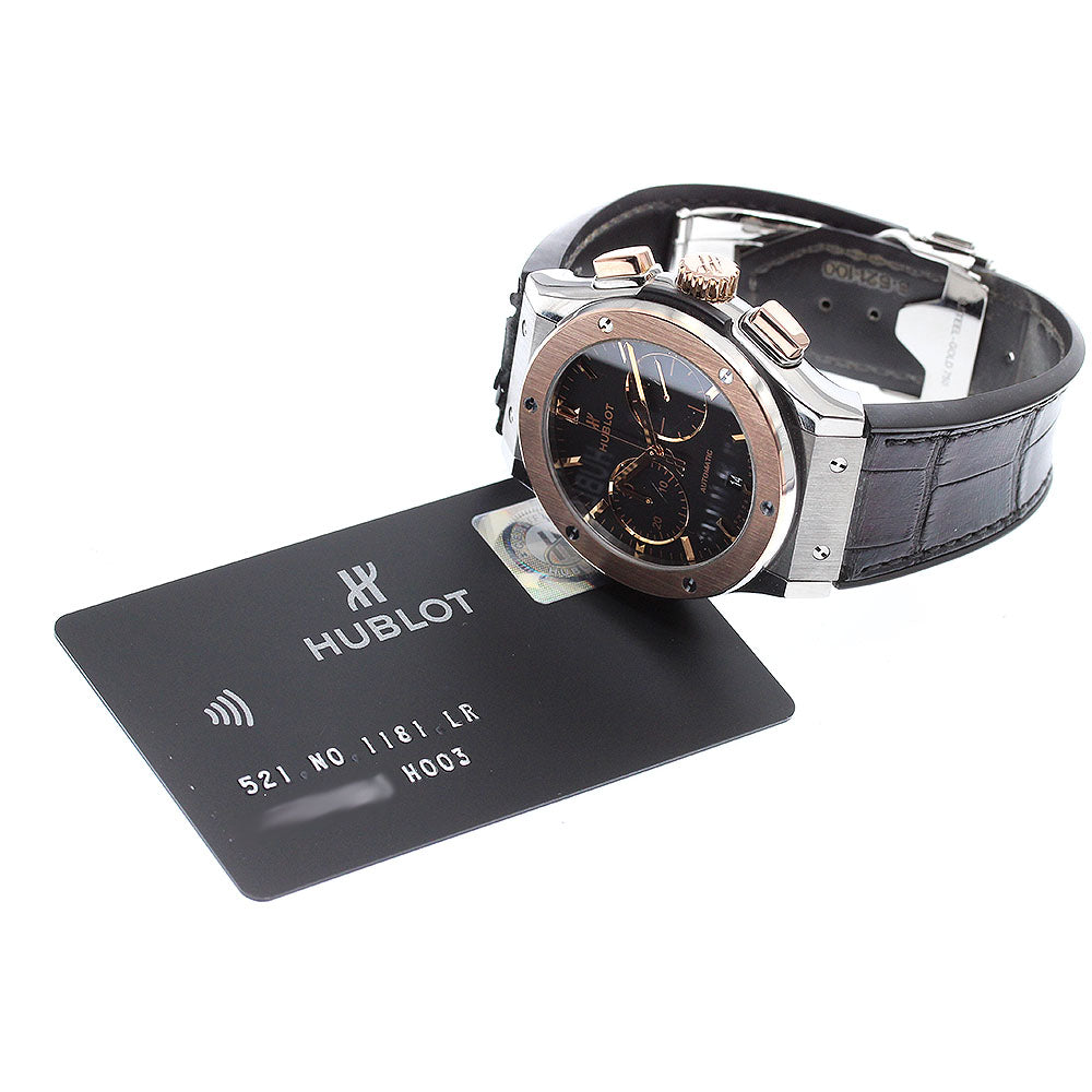 HUBLOT Classic Fusion Titanium 521.NO.1181.LR Chronograph black Dial Automatic Men's Watch_915172
