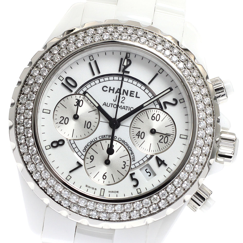 CHANEL J12 H1008 chronograph Diamond bezel Automatic Men's Watch_915184