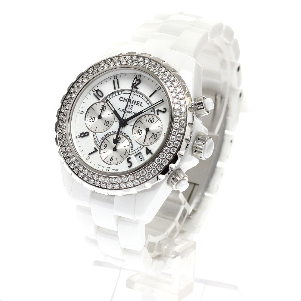 CHANEL J12 H1008 chronograph Diamond bezel Automatic Men's Watch_915184