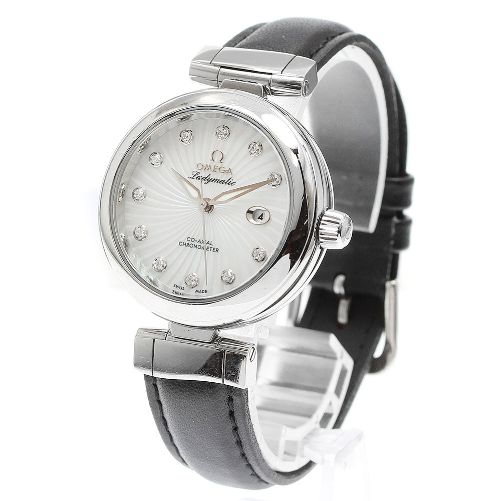 OMEGA De Ville Ladymatic 425.33.34.20.55.001 Co-Axial 11P Diamond White shell Dial Automatic Ladies Watch_915185
