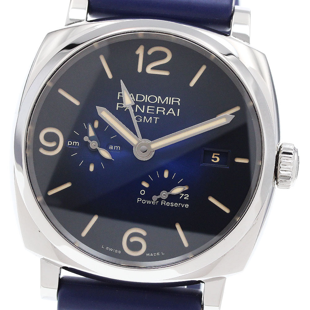 PANERAI Radiomir 1940 3 Days PAM00946 GMT Power Reserve Boutique Limited Edition blue Dial Automatic Men's Watch_915278