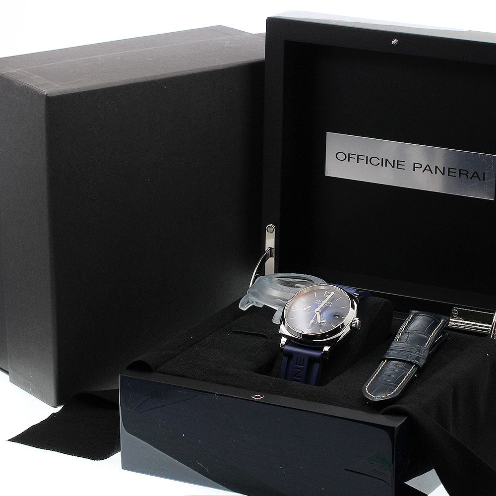 PANERAI Radiomir 1940 3 Days PAM00946 GMT Power Reserve Boutique Limited Edition blue Dial Automatic Men's Watch_915278