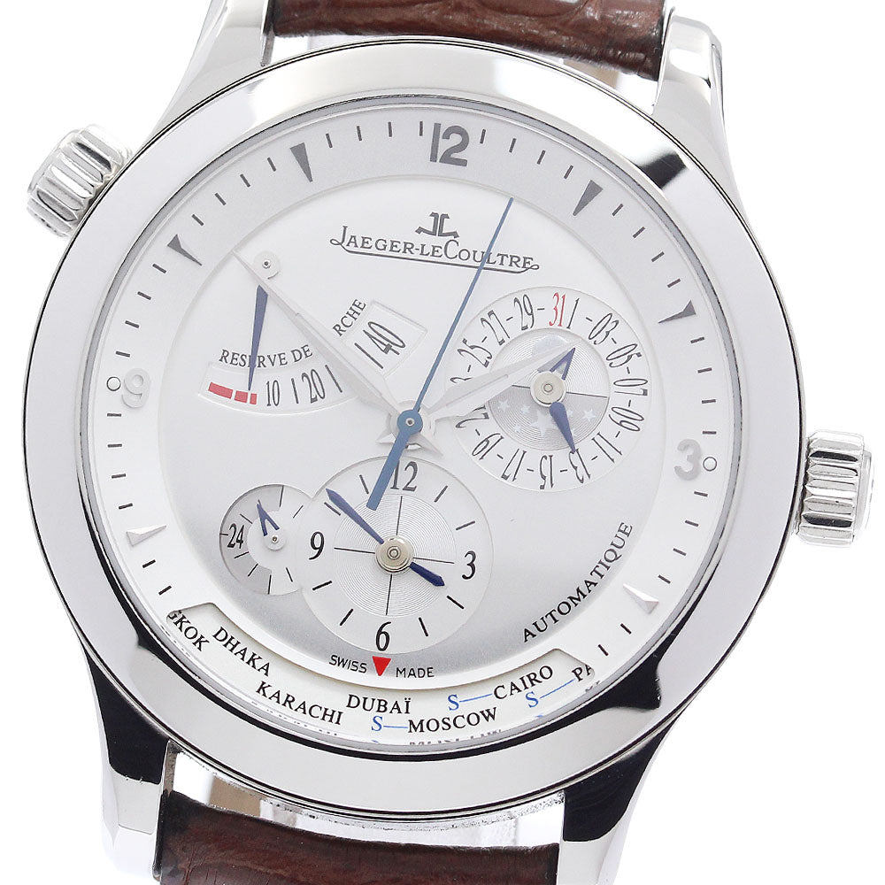 JAEGER-LECOULTRE Master geography 147.8.57.S/Q1508420 Power reserve Silver Dial Automatic Men's Watch_915283