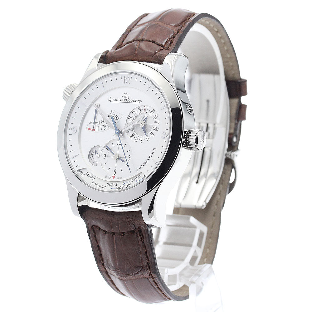 JAEGER-LECOULTRE Master geography 147.8.57.S/Q1508420 Power reserve Silver Dial Automatic Men's Watch_915283