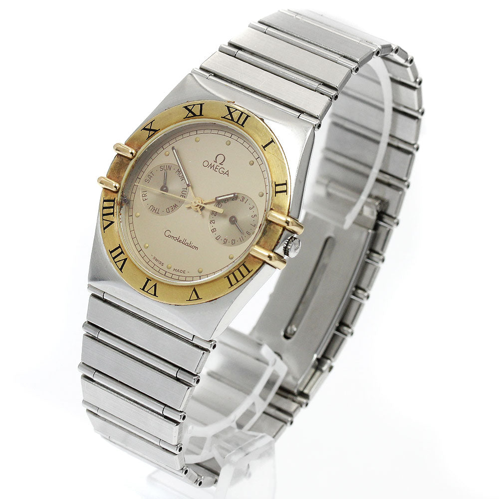 OMEGA Constellation Day date gold Dial Quartz Men's Watch_915309