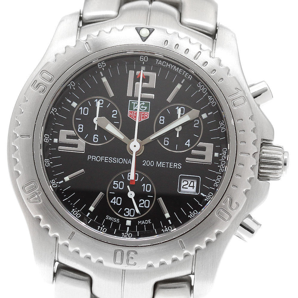 TAG HEUER Link CT1111.BA0550 Chronograph black Dial Quartz Men's Watch_915322