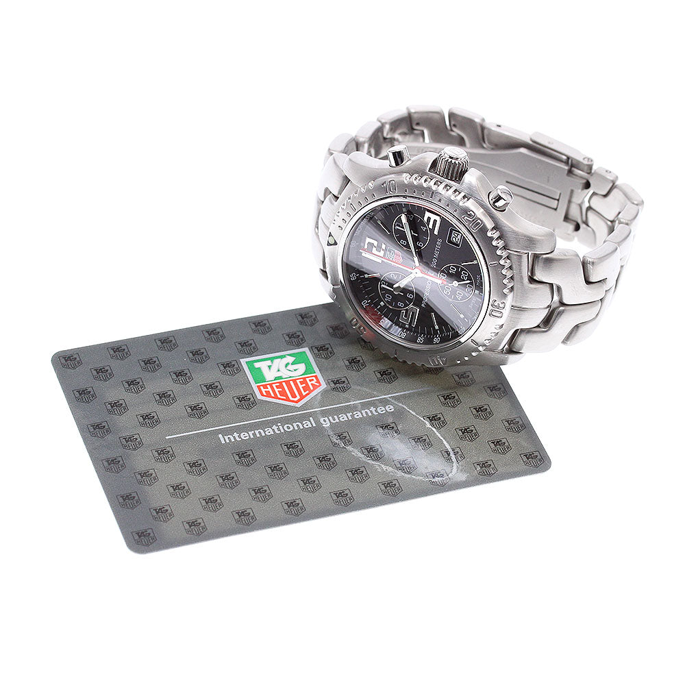 TAG HEUER Link CT1111.BA0550 Chronograph black Dial Quartz Men's Watch_915322