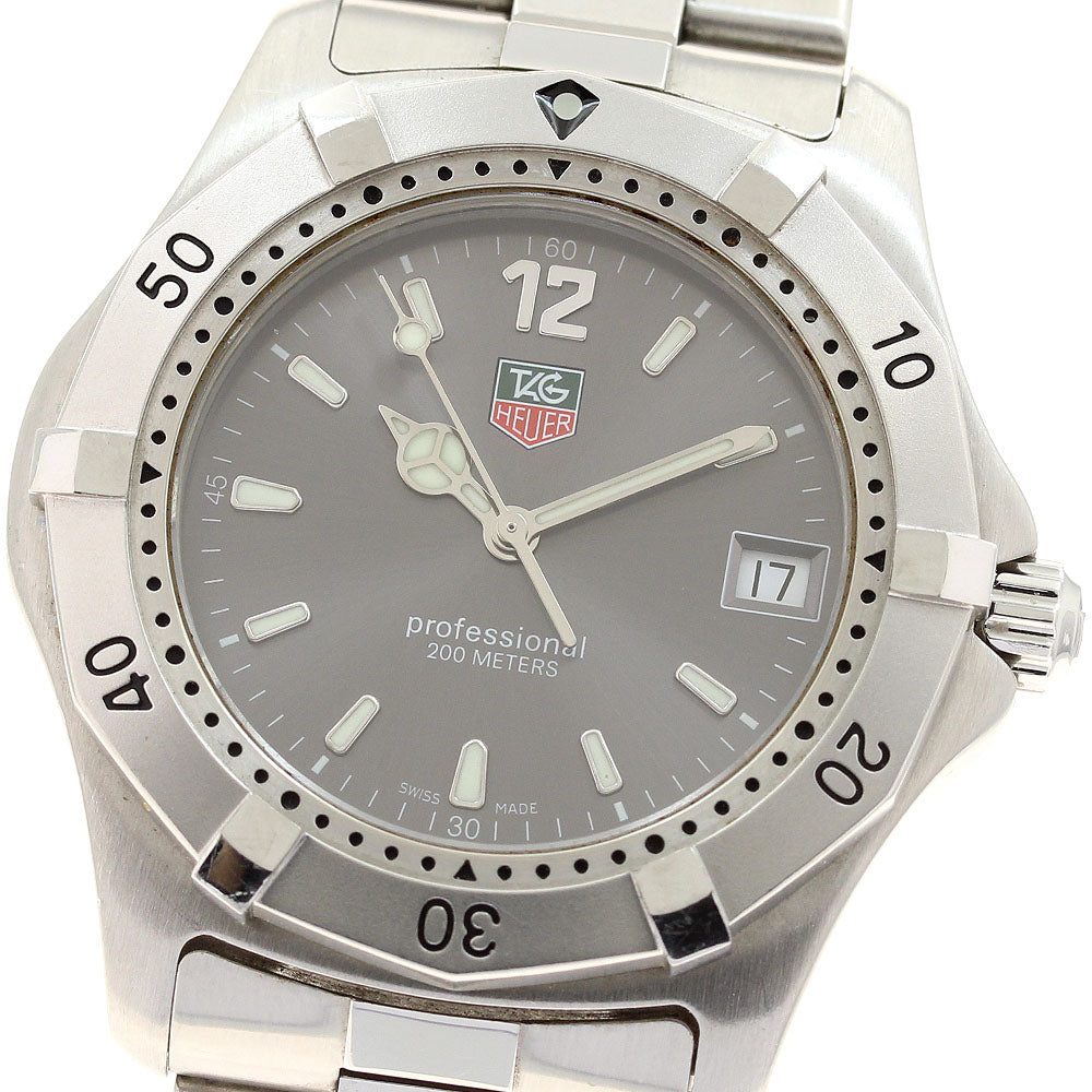 TAG HEUER Professional 200 WK1115-1 Date gray Dial Quartz Men's Watch_915323