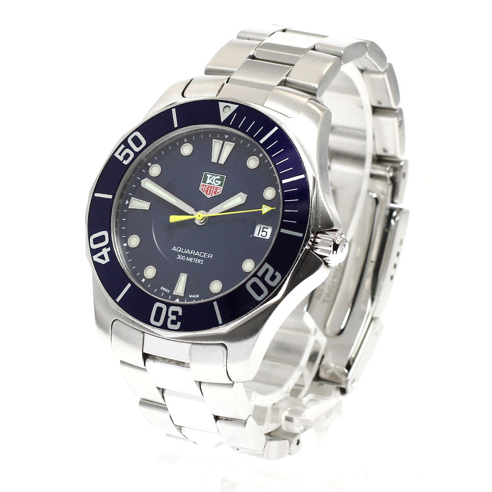 TAG HEUER Aqua racer WAB1112 Date blue Dial Quartz Men's Watch_915324