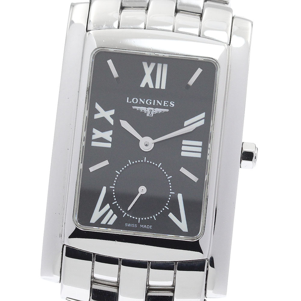 LONGINES Dolcevita L5.655.4 Small seconds black Dial Quartz Men's Watch_915325