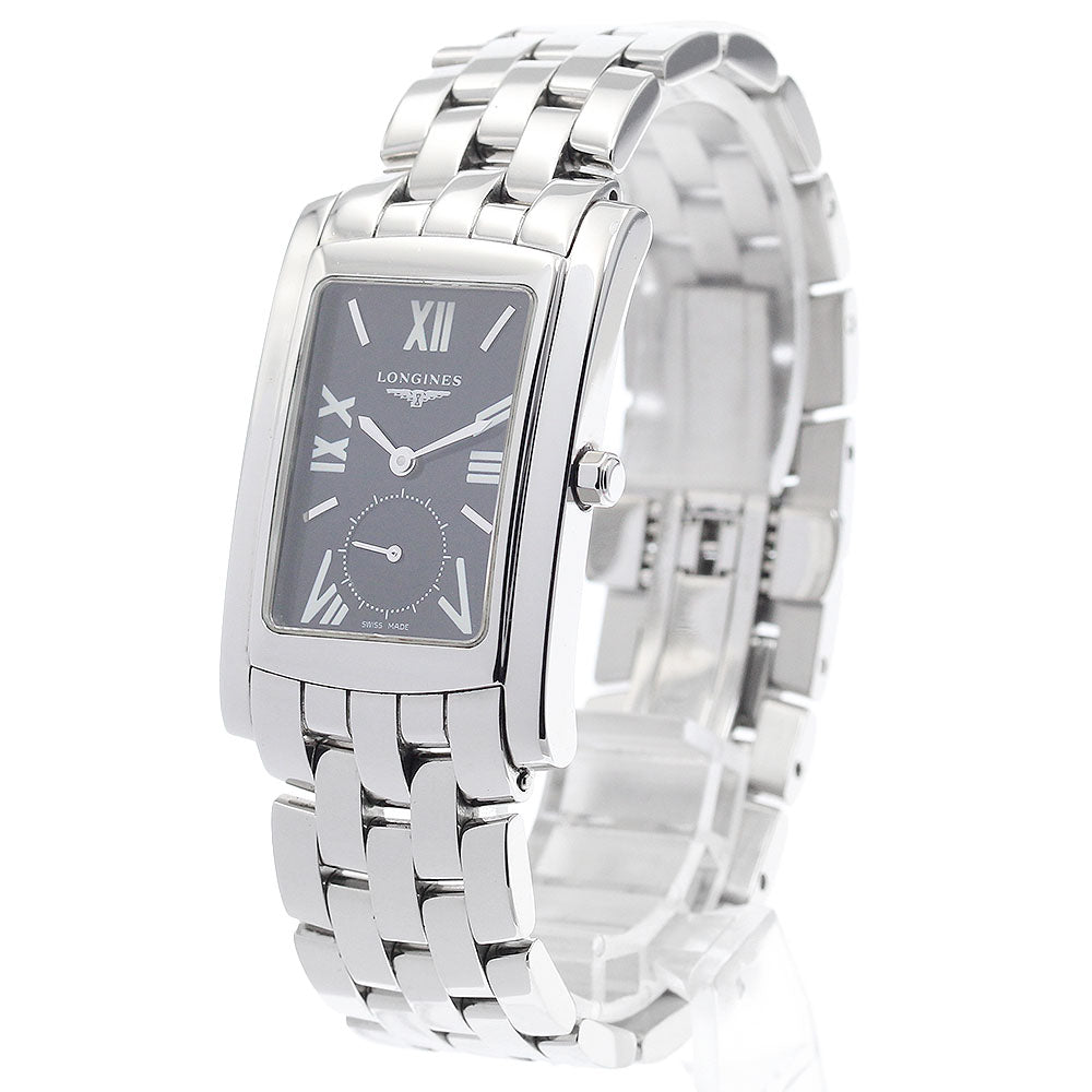 LONGINES Dolcevita L5.655.4 Small seconds black Dial Quartz Men's Watch_915325