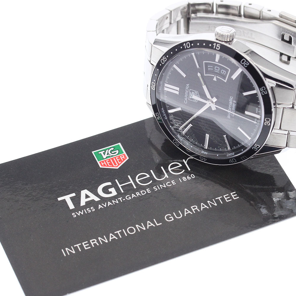 TAG HEUER Carrera Caliber 5 WV211M.BA0787 Date black Dial AT Men's Watch_915335