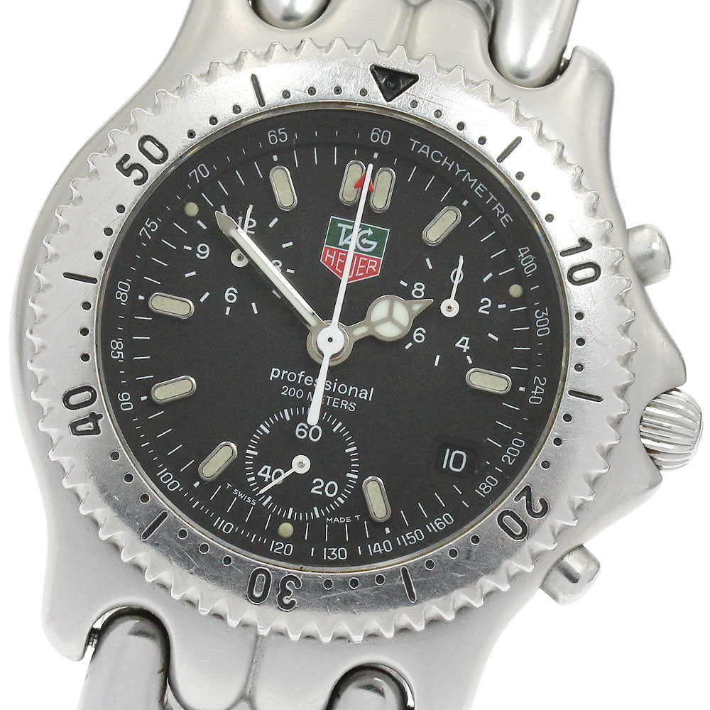 TAG HEUER S/el S39.306 Date Chronograph black Dial Quartz Men's Watch_915337