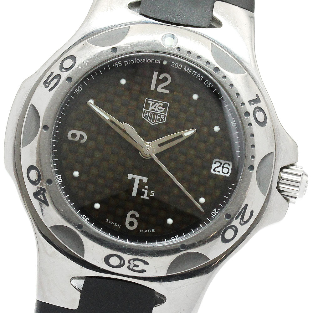 TAG HEUER Kylium WL1180 Date black Dial Quartz Men's Watch_915339