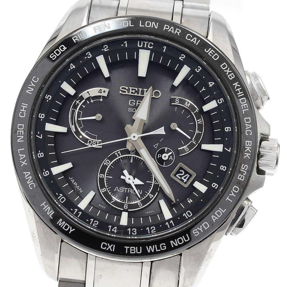 SEIKO Astron SBXB077/8X53-0AD0-2 Day date Solar Powered Radio Men's Watch_915359